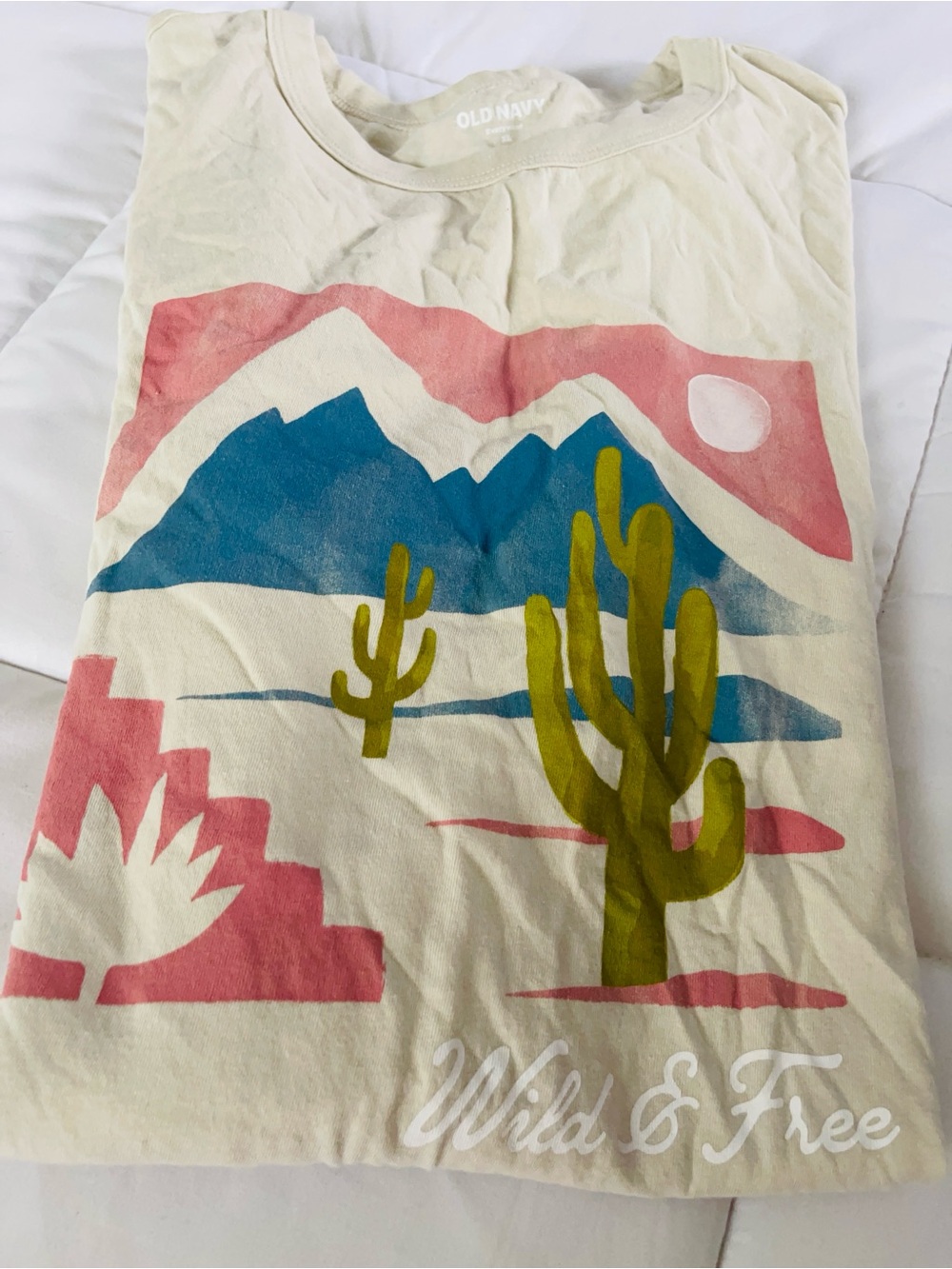 Old Navy Short Sleeve Tee in Olive Beige